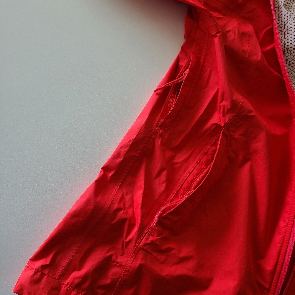 Columbia Omni Tech Womens Waterproof, Breathable Rain Jacket, Red, Size S - Picture 5 of 12